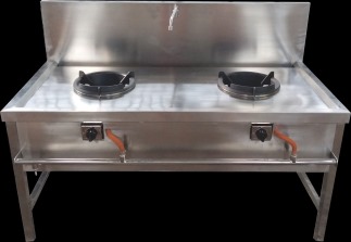 Meja Kompor High Pressure 2 Tungku MBG 